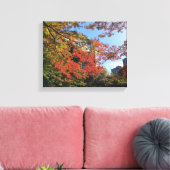 レッドマプルズアットガ日本のーデン キャンバスプリント (インサイチュ (リビング))