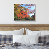 レッドマプルズアットガ日本のーデン キャンバスプリント (インサイチュ (寝室))