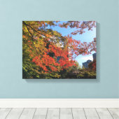 レッドマプルズアットガ日本のーデン キャンバスプリント (インサイチュ (ウッドフロア))