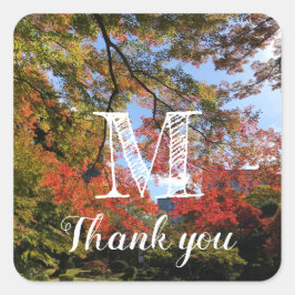 レッドマプルズアットガ日本のーデン スクエアシール