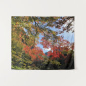 レッドマプルズアットガ日本のーデン タペストリー (正面(横))