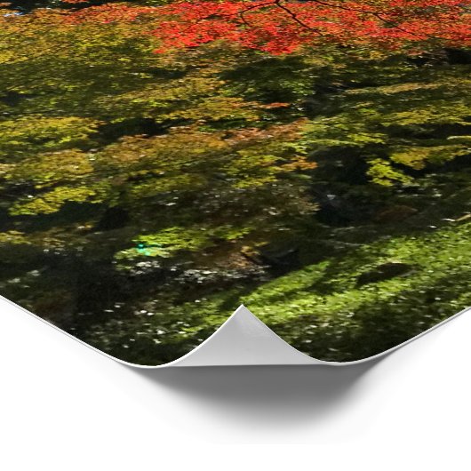 レッドマプルズアットガ日本のーデン ポスター (角)