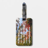 レッドマプルズアットガ日本のーデン ラゲッジタグ (裏面縦)