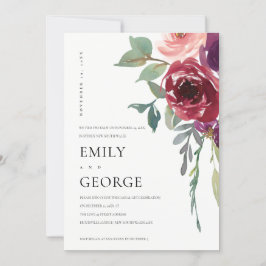 レッドマルサラバラフローラ私たちはノットカードを結んだ サンキューカード