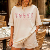 レッドマルティーニバチェロレッテビーチカバーアップまたはスリープ Tシャツ