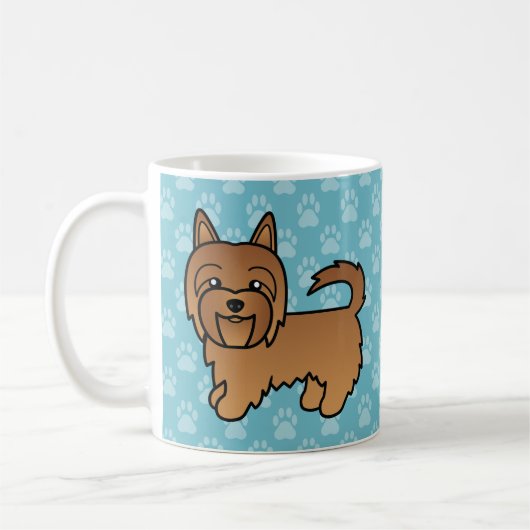 レッドマンガオーストラリアテリア コーヒーマグカップ (左)