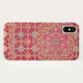 レッドマンダラヴィンテージ文化芸術ボホ Case-Mate iPhoneケース (裏面(横))