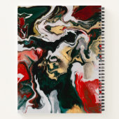 レッドマーブルデザイン ノートブック (裏面)