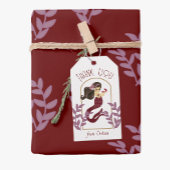 レッドマーメイドガールズバースデーパーティギフトラベル ギフトタグ