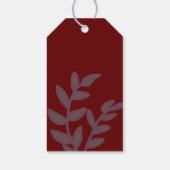 レッドマーメイドガールズバースデーパーティギフトラベル ギフトタグ (裏面)