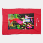 レッドマーメイド美しいThunder_Cove キッチンタオル (横)