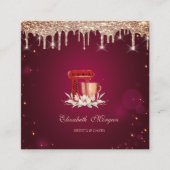 レッドミキサーバラ金ゴールドドリップベーカリー スクエア名刺 (正面)