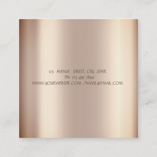 レッドミキサーバラ金ゴールドドリップベーカリー スクエア名刺 (裏面)