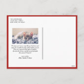 レッドミッモダンクスタイポグラフィハッピーホリデーズフォト シーズンポストカード (裏面)