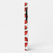 レッドミニマリストイチゴ背景パターン Case-Mate iPhoneケース (裏面/左)