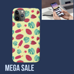 レッドミニマリストスイカ離れのさくらんぼ iPhone 11 PROケース