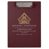 レッドミニマリストホーム建物契約者 クリップボード (正面)