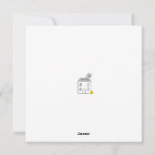 レッドミニマルおめでとうズオンザニューアパートメント シーズンカード (裏面)