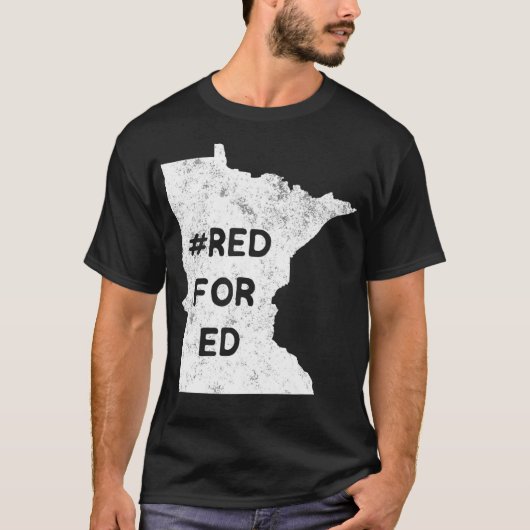 レッドミネソタ先生公教育 Tシャツ (正面)
