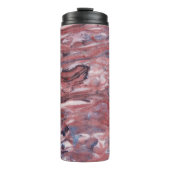 レッドミネラルストーン抽象芸術パターン タンブラー (正面)