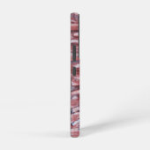 レッドミネラルストーン抽象芸術パターン SAMSUNG GALAXYケース (右側面)