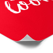 レッドミュージック引用文手レタリング書道ポスター ポスター (角)