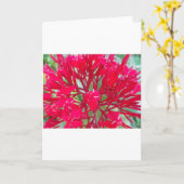 レッドミルクウィードカラフルの美しい万華鏡のように千変万化するパターン カード (黄色い花)