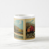 レッドミルクリントンのニュージャージーのヴィンテージ旅行 コーヒーマグカップ (中央)
