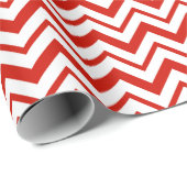 レッドミントジグザグザグストライプラッピング紙 ラッピングペーパー (ロールコーナー)