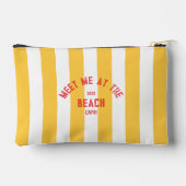 レッドミートザイエローカバナストライプビーチ アクセサリーポーチ (裏面)