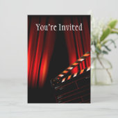 レッドムービーのカーテン·クラップボード監督 招待状 (スタンド正面)