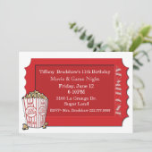 レッドムービーチケットパーティの招待状 招待状 (スタンド正面)