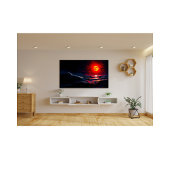 レッドムーンオーバーストーミーシーファンタジーシースケープ フォトプリント