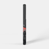 レッドムーンデジタルアートの下の崖の上の穏やかな女性 SAMSUNG GALAXYケース (右側面)