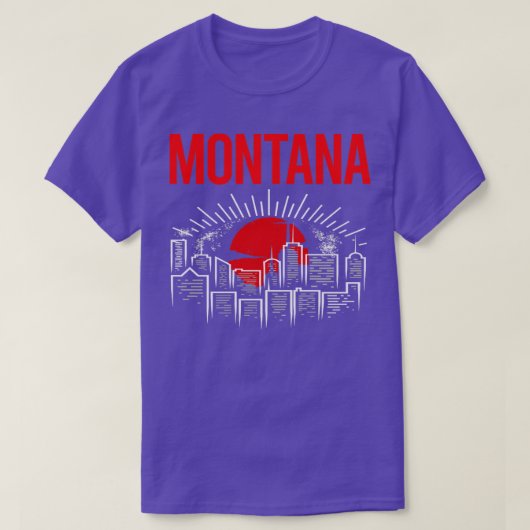 レッドムーンモンタナ Tシャツ (デザイン正面)