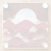 レッドムーンライズ ガラスコースター (裏面)