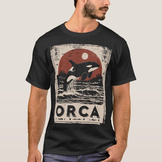 レッドムーン、ブラックフィン Tシャツ (正面)