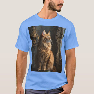 レッドメインクーンの夢のような猫 Tシャツ