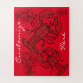 レッドメインロブスターサンダー_コーブ ジグソーパズル (縦)