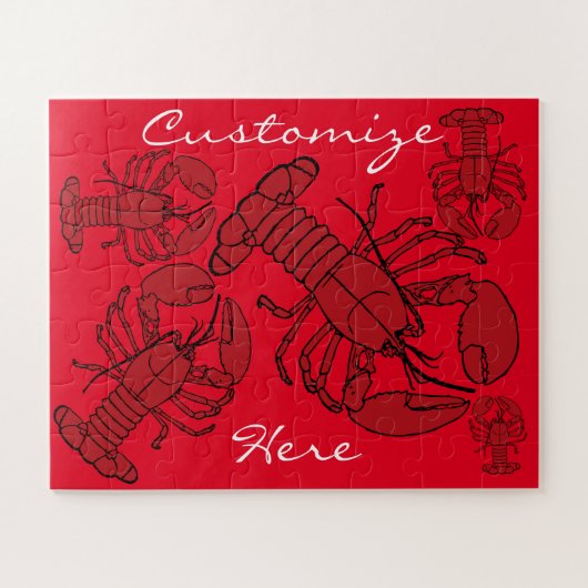 レッドメインロブスターサンダー_コーブ ジグソーパズル (横)