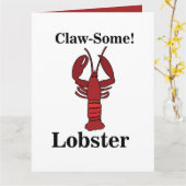 レッドメインロブスターシーフード カード (黄色い花)