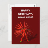 レッドメカロボット ポストカード (正面/裏面)