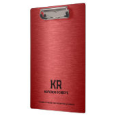 レッドメタリックカスタムテクスチャ文字 クリップボード (左)