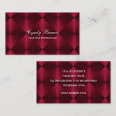 レッドメタリックルックダイヤモンドタイル 名刺 (正面/裏面)