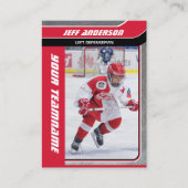 レッドメタルアイスホッケートレーディングカード コーリングカード (正面)