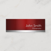 レッドメタルカイロプラクター名刺 スキニー名刺 (正面)