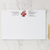 レッドメディカルクロスシンボルヘビのスネークシルバー ペーパーパッド (インサイチュ)