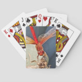 レッドメドウワックドラゴンフライ自然写真 トランプ (裏面)