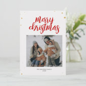 レッドメリークリスマスカード シーズンカード (スタンド正面)