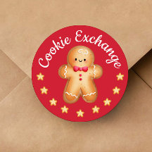 レッドメリークリスマスキュートジンジャーブレッドマン